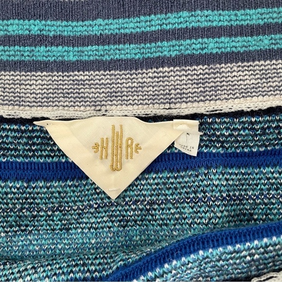 Anthropologie HWR MEDIUM Llama Line Sweater Skirt fall 42% wool alpaca cotton - Picture 8 of 11